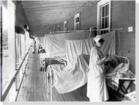 Spanish Flu Ward at Walter Reed Army Hospital